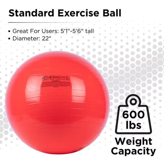 THERABAND Standard Exercise Ball Red